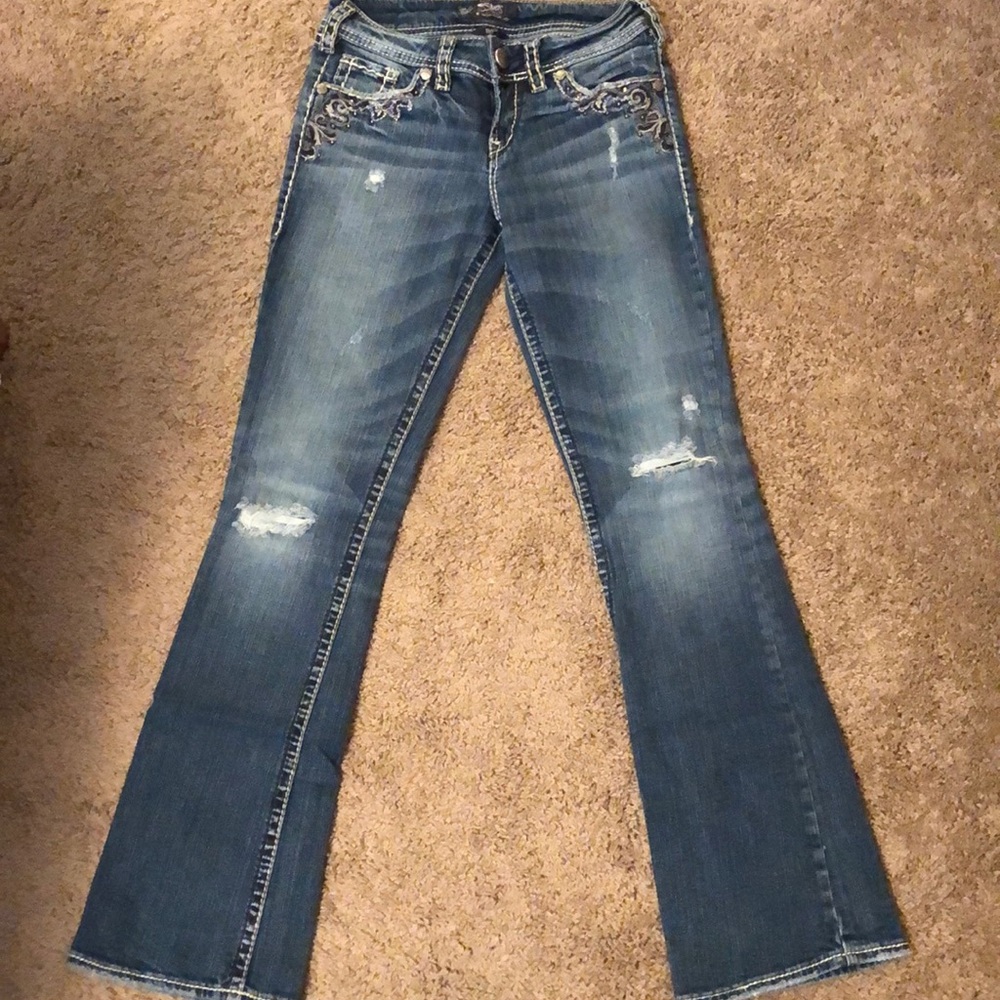 Silver (Suki Flap) Jeans